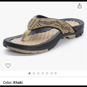 WHITIN Men's Flip Flops | Outdoor Thong Sandals | Arch Support | Slip Resistant